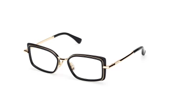 Max Mara MM5186 style-color 001 Shiny Black / Shiny Deep Gold