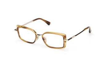 Max Mara MM5186 style-color 050 Light Brown / Striped / Shiny Pale Gold