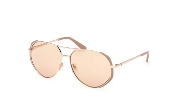 Guess GU00219 style-color 58E Matte Beige / Shiny Rose Gold / brown brown Lens