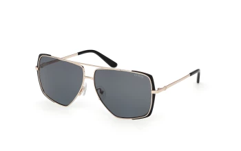 Guess GU00220 style-color 02A Matte Black / Shiny Pale Gold / smoke smoke Lens