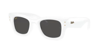 Ray-Ban RB4940 WAYFARER PUFFER 0RB4940 style-color 671/87 White / Ultra Black Lens