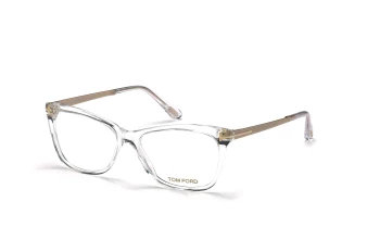 Tom Ford FT5353 style-color 026 Shiny Crystal, Shiny Brushed Gold