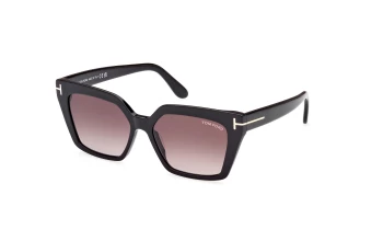 Tom Ford FT1030 style-color 01Z Shiny Black / Shiny Black / gradient or mirror violet gradient or mirror violet Lens
