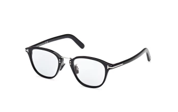Tom Ford FT1049-D Asian Fit style-color 05A Shiny Black / Shiny Black / smoke smoke Lens
