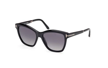Tom Ford FT1087 style-color 01D Shiny Black / Shiny Black / smoke polarized smoke polarized Lens