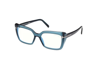 Tom Ford FT5991-B style-color 092 Shiny Blue / Shiny Blue