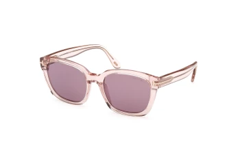Tom Ford FT1216 Haylay style-color 72Y Shiny Light Pink / Shiny Light Pink / violet violet Lens
