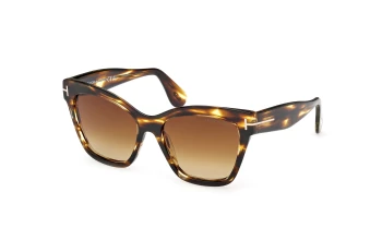 Tom Ford FT1217 Elvira style-color 55F Coloured Havana / Coloured Havana / gradient brown gradient brown Lens
