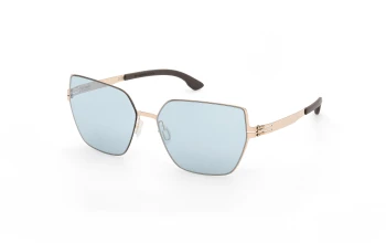 Ic! Berlin IC0052-D Yuma Asian Fit style-color 28X Shiny Rose Gold / Shiny Rose Gold / blue mirror blue mirror Lens
