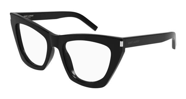 SAINT LAURENT ケイトキャットアイフレムメカネ SL214OPT 001 Saint Laurent SL 214 KATE OPT Prescription Eyeglasses | Free