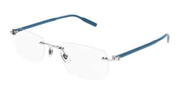 Montblanc MB0221O-009 style-color Silver/BLUE 009