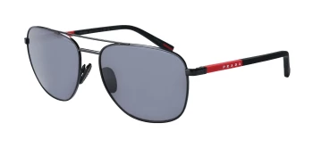 Prada Linea Rossa PS 54ZS style-color 1BO02G Matte Black / Dark Grey Polar Lens