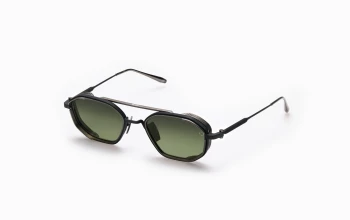 Akoni ERIS TWO style-color Black Rhodium / Dark Grey to Olive  Anti-Reflective Lens