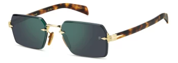 David Beckham DB 7109/S style-color 06J Gold Havn 6J G / MT GREEN MIRROR T Lens