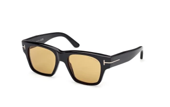 Tom Ford FT1280 style-color 01E Shiny Black / Shiny Black / I I Lens