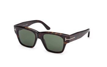 Tom Ford FT1280 style-color 52N Dark Havana / Dark Havana / green green Lens