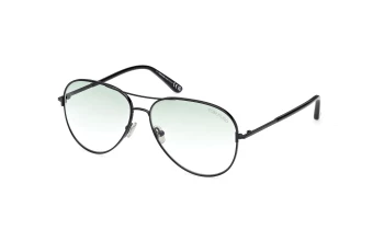 Tom Ford FT0823 style-color 01P Shiny Black / Shiny Black / gradient green gradient green Lens