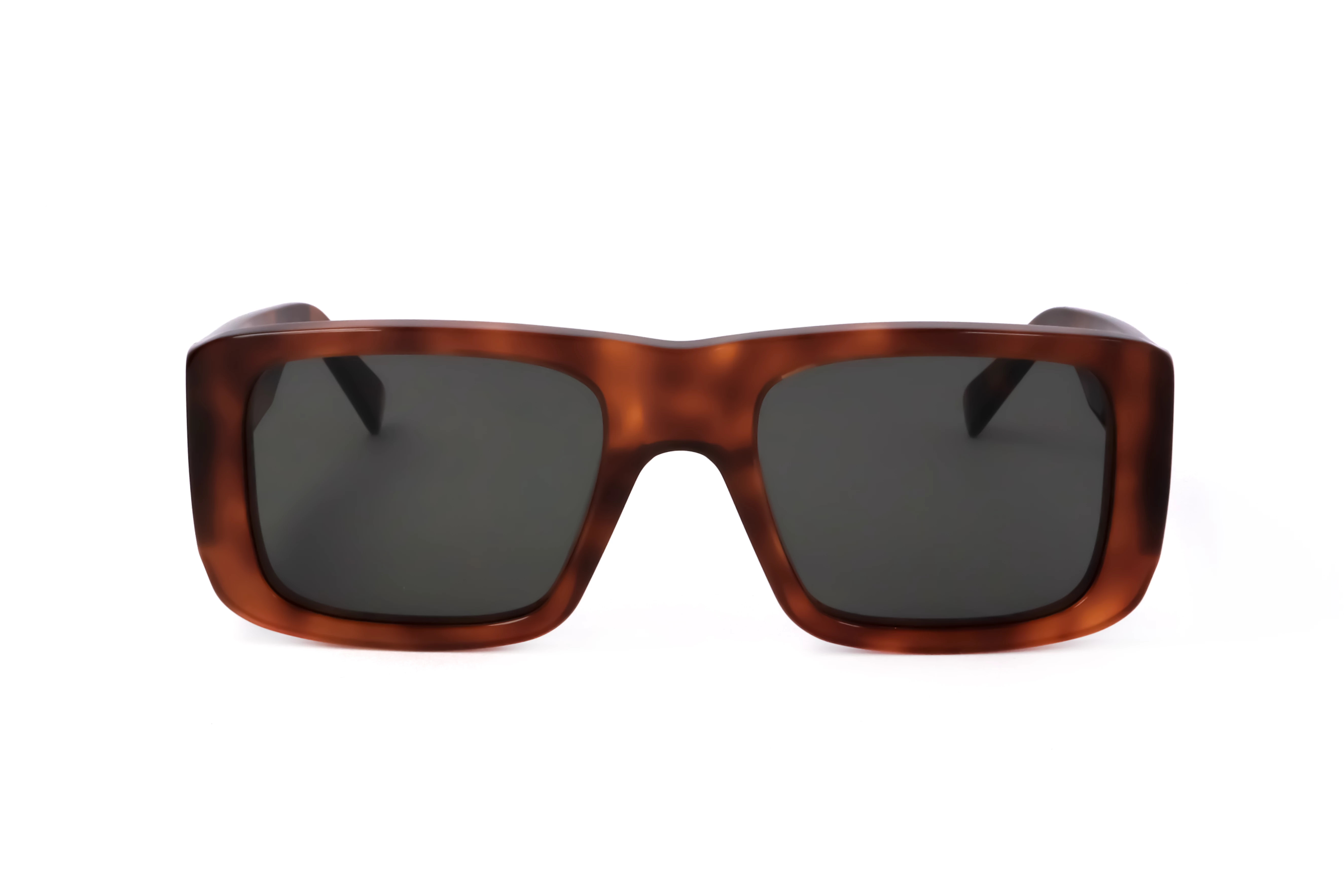 Lunettes De Soleil RETROSUPERFUTURE Onorato Havana – Monture épaisse Rectangulaire Marron Rétro – Taille Grande