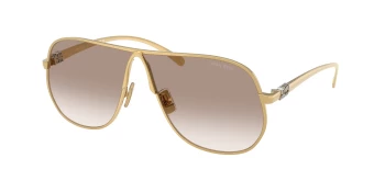 Miu Miu MU A56S style-color 5AK90L Gold / Clear Gradient Brown Lens