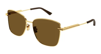 Bottega Veneta BV1237S style-color Gold 002 / BROWN Lens