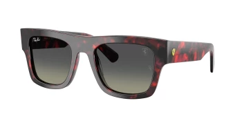 Ray-Ban RB2217M style-color F70511 Red Havana / Grey Gradient Lens