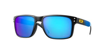 Oakley HOLBROOK OO9102 style-color 9102R8 Matte Black / Prizm Sapphire Lens
