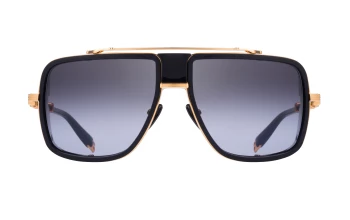 Balmain O.R. style-color GLD-BLK Gold - Black - Gold (side Shield) w/ Dark Grey to Clear - AR / GLD-BLK GLD-BLK Lens