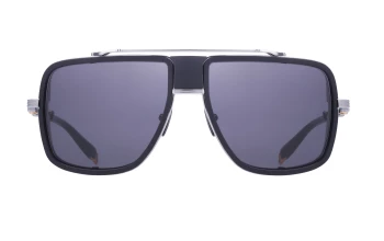 Balmain O.R. style-color PLD-BLK Black Palladium - Matte Black - Silver (side Shield) w/ Dark Grey - AR / PLD-BLK PLD-BLK Lens