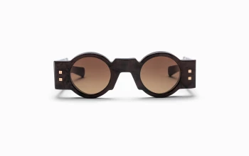 Balmain OLIVIER style-color BRN-GLD Leather Brown - White Gold w/ Dark Brown to Light Brown - AR (limited Edition) / BRN-GLD BRN-GLD Lens