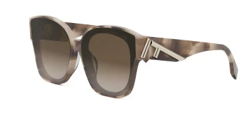 Fendi FIRST FE40098I style-color 56F Acetate Shiny Havana With Brown Gradient Lenses