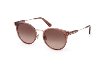 Tom Ford FT1244-K Asian Fit style-color 45F Shiny Light Brown / Shiny Light Brown / gradient brown gradient brown Lens