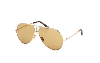 Tom Ford FT1281 style-color 30E Shiny Deep Gold / Shiny Deep Gold / I I Lens