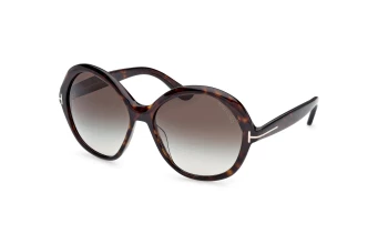 Tom Ford FT1282 style-color 52B Dark Havana / Dark Havana / gradient smoke gradient smoke Lens