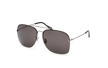 Tom Ford FT0883 style-color 12A Shiny Dark Ruthenium / Shiny Dark Ruthenium / smoke smoke Lens