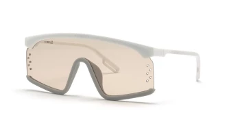 Kenzo KZ40010U style-color 21X Injected Shiny White / Blu Mirror Lens