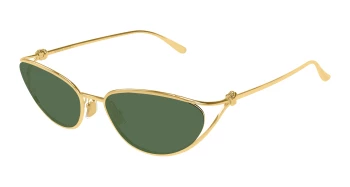 Bottega Veneta BV1330S style-color Gold 004 / GREEN Lens