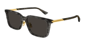 Bottega Veneta BV1374SK style-color Havana/GOLD 007 / GREY Lens