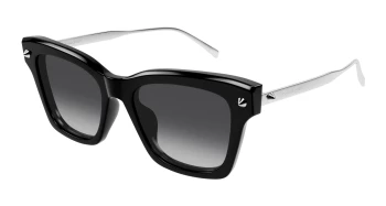 Alexander Mcqueen AM0483S style-color Black/SILVER 001 / GREY Lens