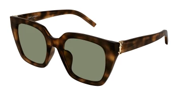 Saint Laurent SL M143-F ASIAN FIT style-color Havana 003 / GREEN Lens