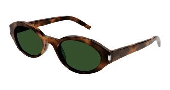 Saint Laurent SL 567 style-color Havana 002 / GREEN Lens