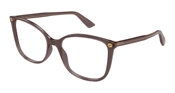 メガネ GUCCI Gucci - GG0026O - 015 GREEN VIOLET TRANSPAR GUCCI Eyeglasses GG0026O 015 Lilac Green 2024