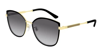 Gucci GG0589SK style-color Black/GOLD 001 / GREY Lens