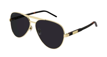 Gucci GG1163S style-color Gold/HAVANA 001 / GREY Lens