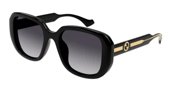 Gucci GG1557SK style-color Black/CRYSTAL 001 / GREY Lens