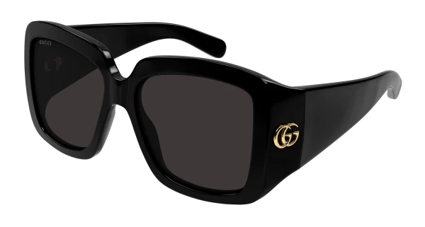 Gucci Asian Fit Sunglasses Black Gucci GG1845SA Asian Fit 001 Oval Black Sunglasses  main image 4