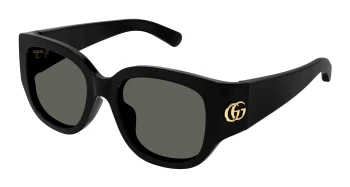 Gucci GG1599SA ASIAN FIT style-color Black 001 / GREY Lens