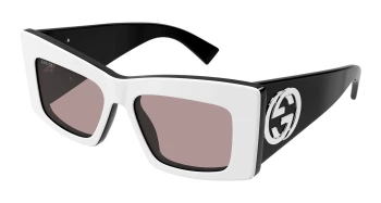 Gucci GG1842S style-color White/BLACK 006 / BROWN Lens