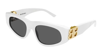 Balenciaga BB0095S style-color White/GOLD 012 / GREY Lens