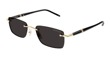 Montblanc MB0344S style-color Gold/BLACK 001 / GREY Lens