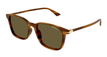 Montblanc MB0338S style-color Brown 004 / BROWN Lens